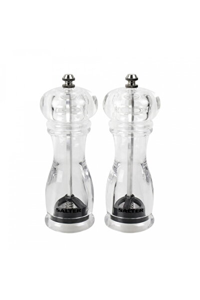 SALTER 7606 CLXRUP1, Sare si Piper, 2 bucăți, Transparent