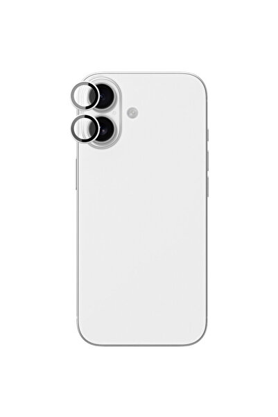 Amazingthing Camera Glass Film with Aluminum Frame for Apple iPhone 17 - Silver