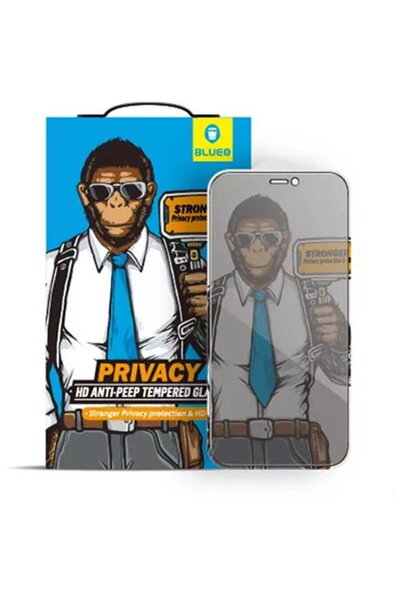 Other Folie pentru iPhone 12 Pro Max - Blueo Anti-Peep Privacy Glass - Negru