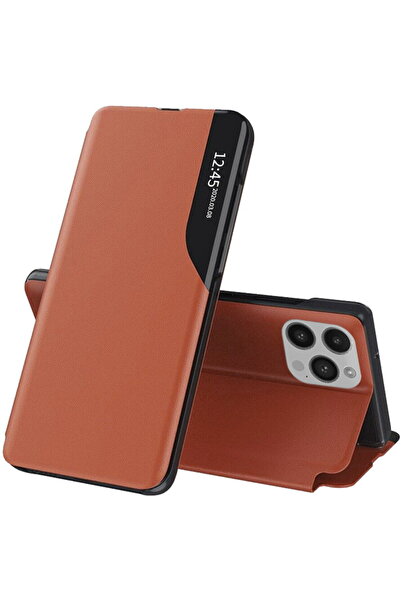 Techsuit Θήκη iPhone 15 Pro Max - Σειρά eFold - Πορτοκαλί