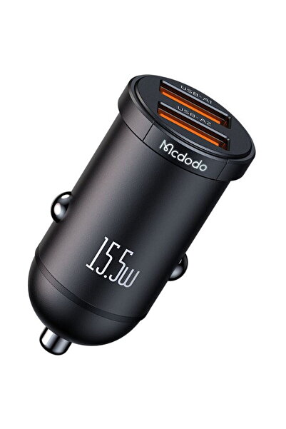 Mcdodo CC-2950 2x USB-A Compact Cool Series 12-24V 15.5W Negru