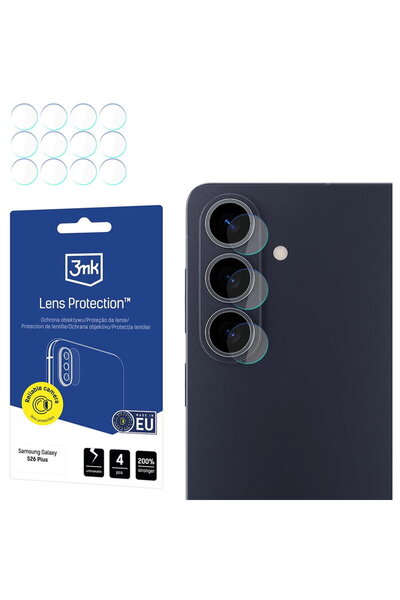 3MK Folie pentru Samsung Galaxy S26 Plus (set 4) - Protecție lentile - Transp...