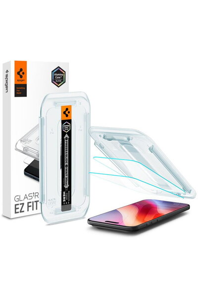 Spigen Sticlă tR EZ Fit, pachet de 2, transparență - iPhone Air
