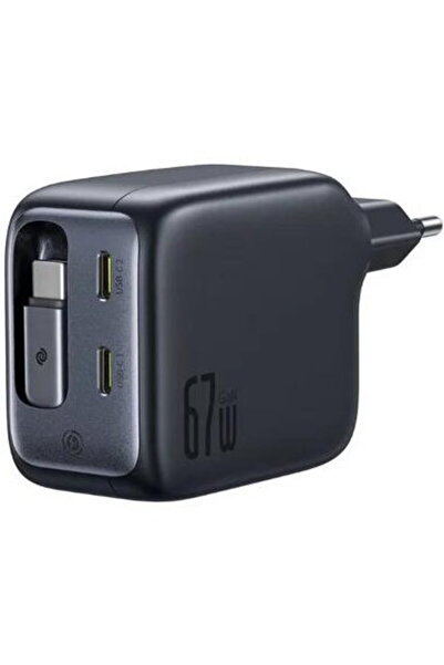 Baseus EnerCore CJ11, Quick Charge 67W, 2 x USB Type-C, cablu USB Type-C retr...