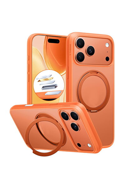 TORRAS Husa pentru iPhone 17 Pro - Ostand Pro MagSafe Series - Orange