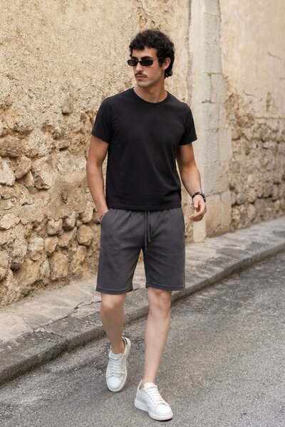 Madmext Smoked Basic Men's Shorts E6566