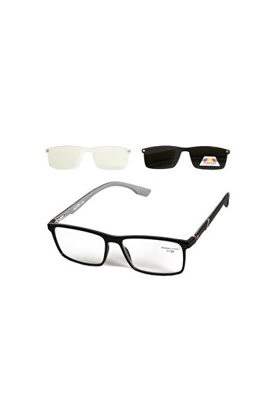 Alpin Eyewear Γυαλιά Πρεσβυωπίας Clip-on ALPIN 10375 Μαύρο-+3.00-Black 3 σε 1...