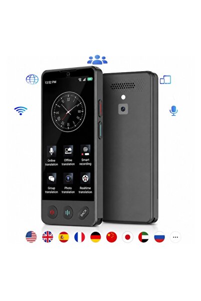 FAMIFY Traducător inteligent, 139 de limbi, voce în timp real, traducere în g...
