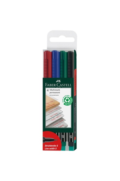 Faber Castell Set de markere permanente 4 S Multimark Faber-Castell