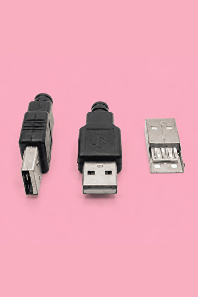 tabis USB Konnektör Soket Erkek | Lehimlenebilir Bağlayıcı | A Tipi | 4 Pin |...