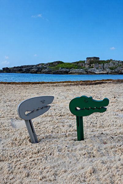 ALPİN Crocodile and Shark Towel Holder Clip Set – Organic Pla, Eco-Friendly, ...
