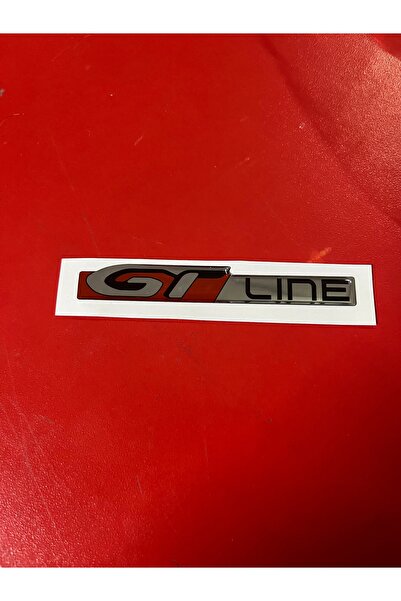 KSF Gt Line Red Gray Silicone Logo Emblem Renault Peugeot