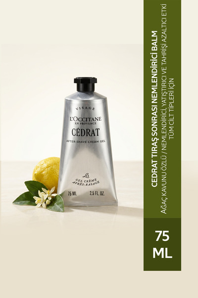 L'Occitane Cedrat Tıraş Sonrası Nemlendirici Balm, Ağaç Kavunu Özlü, 75 ml