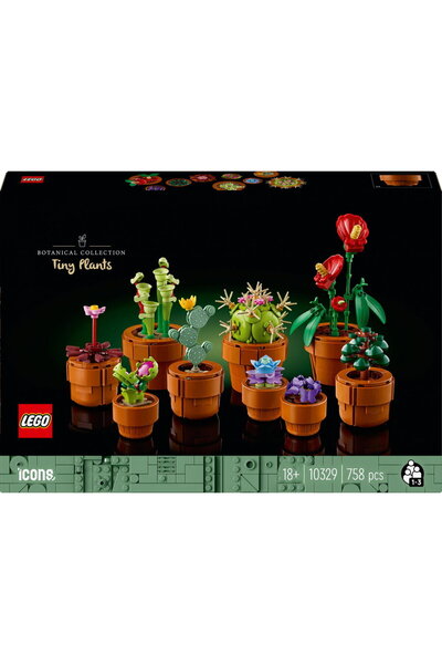 LEGO Icoane: Plante Mici (Colecție Botanică) – 758 de piese, 18+ ani