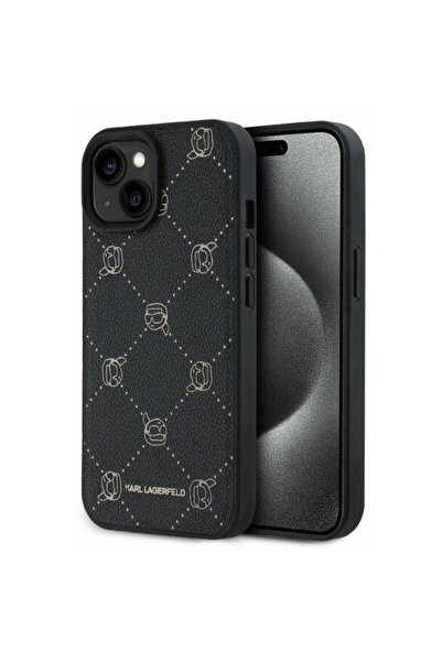 Karl Lagerfeld Husa iPhone 15 - Piele MagSafe (KLHMP15SPGKHPHK) - Karl Head
