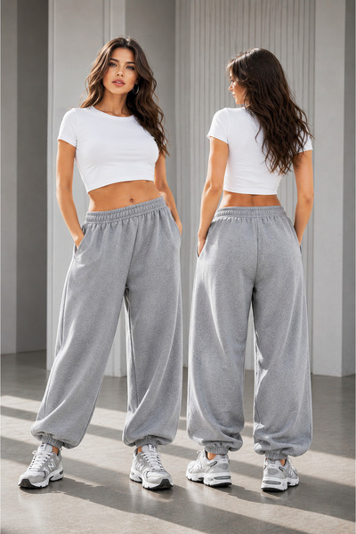 BSBSPOR Bol Baggy Jogger Eşofman Altı Set Ikili 2li Oversize Erkek Kadın Unis...