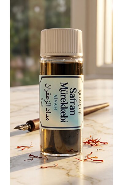 aktarloji 5 ml Siyah Safran Mürekkebi / Orijinal Misk-i Amber ve Gül Suyu ve ...