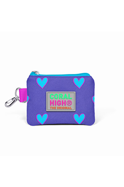 Coral High Kids Lavanta Kalp Desenli Bozuk Para Çantası 21806
