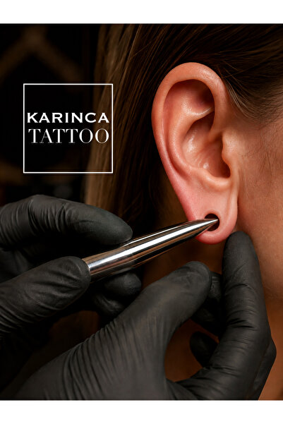 Karınca Piercing Cerrahi Çelik Tünel Genişletme Taper Ear Plug Stretcher Tüne...