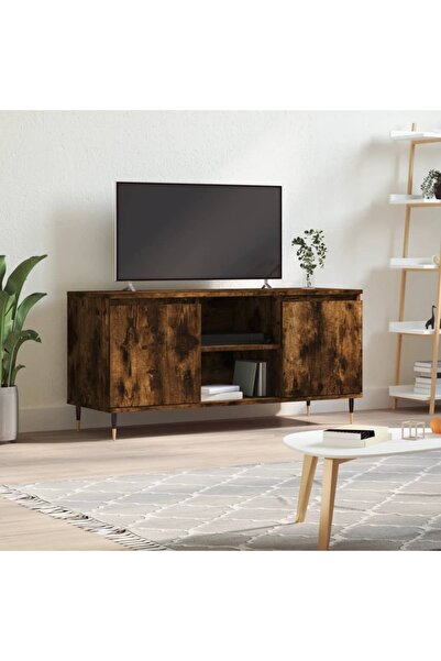 Concept Comodă TV, stejar fumuriu, 104x35x50 cm, lemn compozit