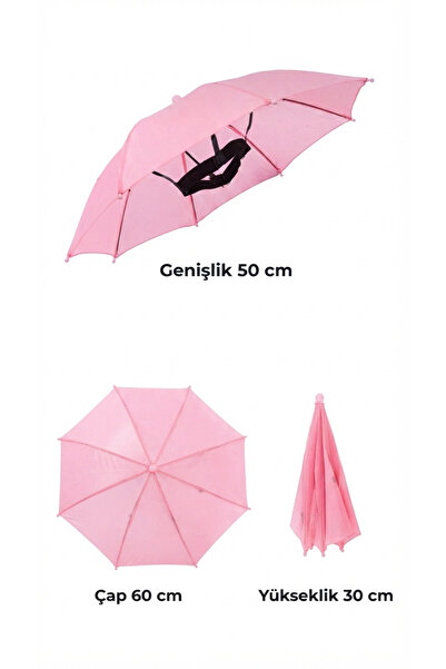 HGROUP Hac ve Umre Kafa Şemsiyesi - Güneşten Koruyucu Pratik Unisex Şapka Şem...