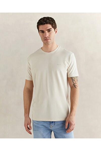 Gant Erkek Bej Kısa Kollu T-Shirt