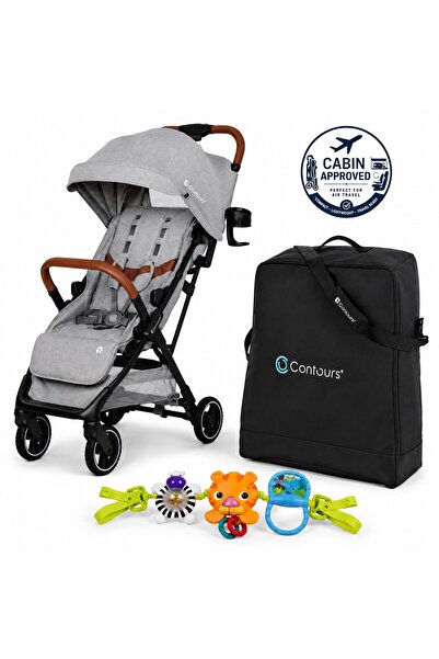 babytrend عربة أطفال زيندا كومباكت لجميع التضاريس، لون رمادي ستيلار، معتمدة ل...
