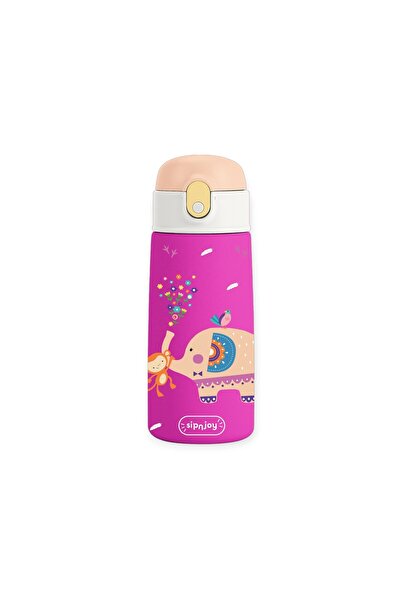 SipnJoy - Sipsquad Çocuk Su Termosu 480 Ml - Jolly Elephant 1000-480-01