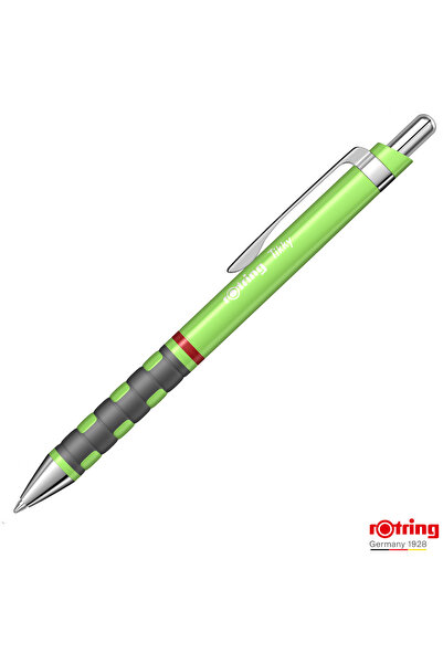 Rotring Pix Tikky 3 Verde Neon cu Grip Ergonom din Cauciuc si Mina Jumbo Alba...