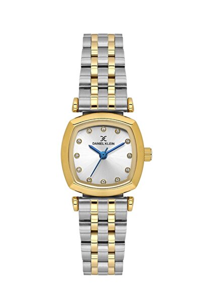Daniel Klein Dk.3.10060-3 Square Dial 3 Atm Water Resistant Metallic-Gold Col...