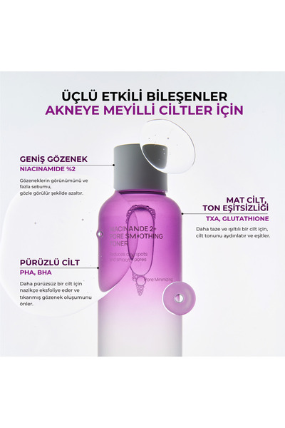 Jumiso %2 Niasinamid Gözenek Karşıtı Tonik 205 ml