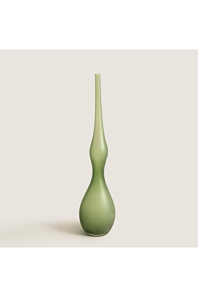 Chakra Adri Curved Glass Vase Set Medium Gray 64 cm Natural