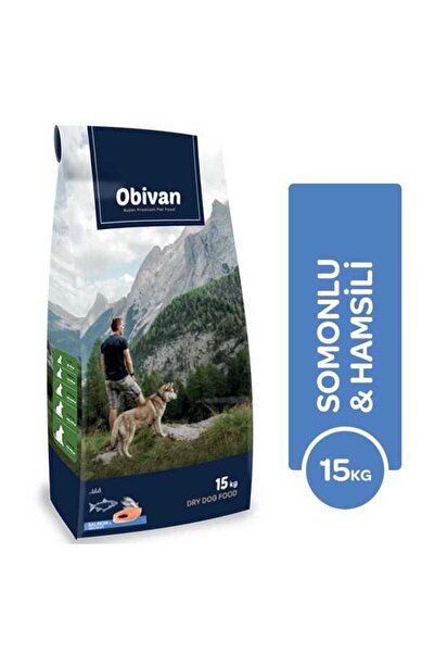 obivan Hypoallergenic Somonlu & Hamsili Köpek Maması 15 KG