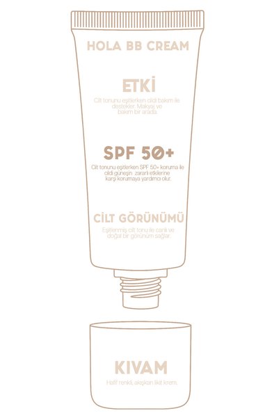 h.OLA BB KREM | SPF50+ UVA/UVB PA ++++ | Parlak&Nemli Bitiş | Light