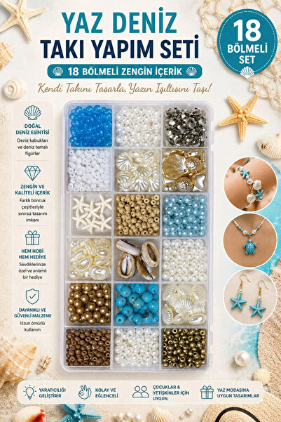 By MO Accessories Σετ χόμπι για την κατασκευή κοσμημάτων με γυάλινες χάντρες ...