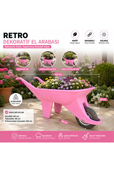 DEKA FORM RETRO - BETON GÖRÜNÜMLÜ DEKORATİF SAKSI
