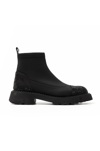 John May Women's / Girls' Boots Gtn-24565 Black Strec Black Stone