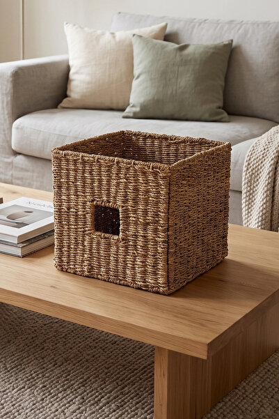 AVANTAGE HOME Allegra - Wicker Multi-Purpose Organizer with Folding Handles, ...