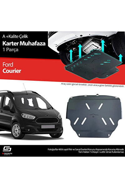 Drs Tuning S-Dizayn Ford Courier Çelik Karter Muhafaza Koruma 2018-2023 A+ Ka...
