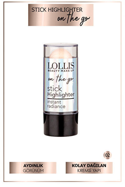Lollis Stick Highlighter - Doğal Islak Bitişli Kolay Uygulanan Stick Aydınlat...
