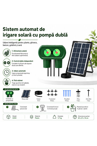 Onlinecom Storetail Offers Pompa cu Panou Solar pentru Udare Automată Plante,...