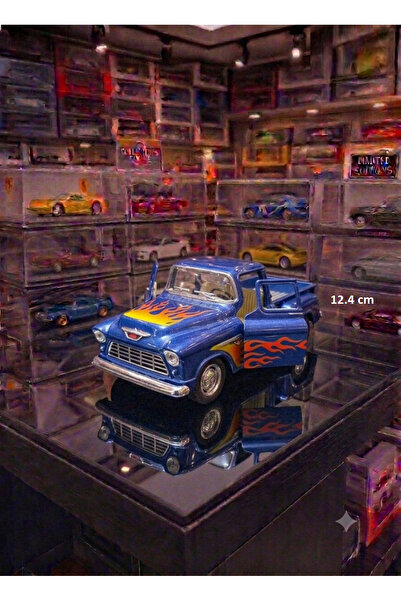 OYUNCAKSAHİLİ Chevy 1955 Stepside Pickup Jip Kinsmart Koleksiyon 12.4cm Dıeca...