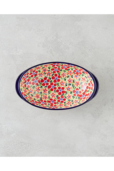 English Home Botanic Stoneware Kayık Tabak 25 cm Renkli