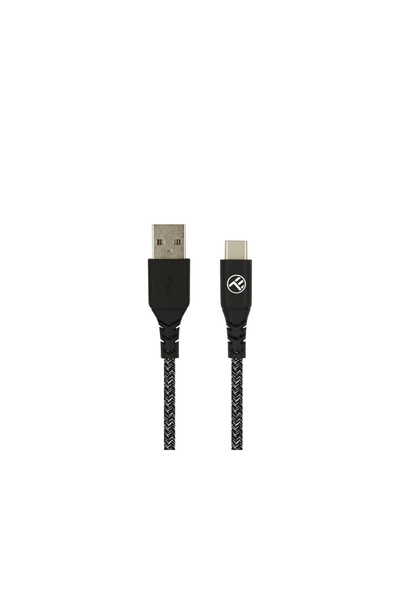 TELLUR Cablu USB la Type-C verde, 3A, 1 m, nailon, negru