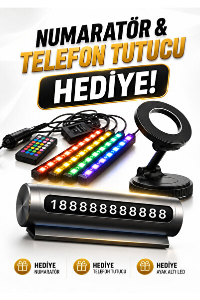 TEKNOKUTUM ARAÇ İÇİ AYAK ALTI LED AYDINLATMA MÜZİK VE SESE DUYARLI 12 MOD 7 R...