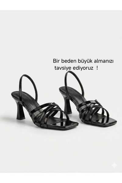Macelife Sandale de damă cu toc de 7 cm, confortabile pentru purtarea zilnică