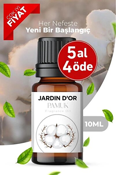 JARDIN D'OR Pamuk Esansiyel Uçucu Koku Yağı Buhurdanlık Yağı Difüzör Esansı O...