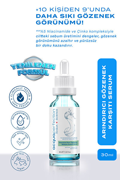 Acqua Perfection Gözenek Sıkılaştırıcı ve Sebum Dengeleyici Serum, Intensive ...