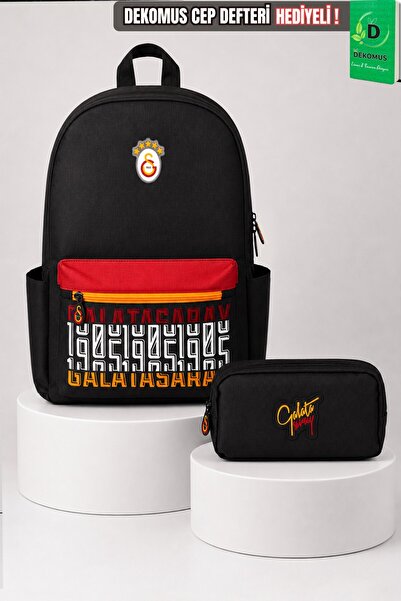Galatasaray x Σετ τσάντας και μολυβοθήκης για το λύκειο με άδεια χρήσης Dekom...