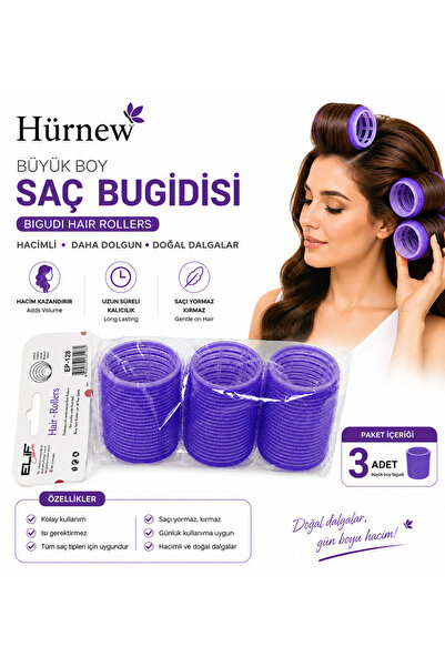 Genel Markalar HÜRNEW 3 lü büyük boy saç bugidisi